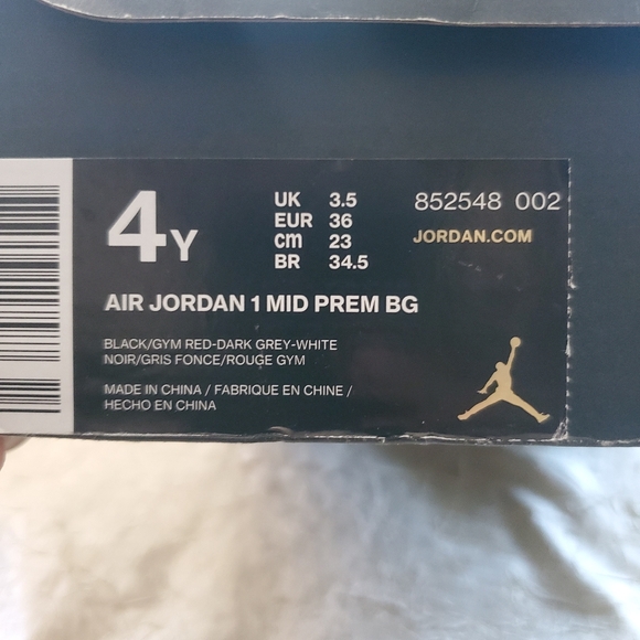 Air Jordan 1 Mid Prem BG youth sneakers - Picture 8 of 9